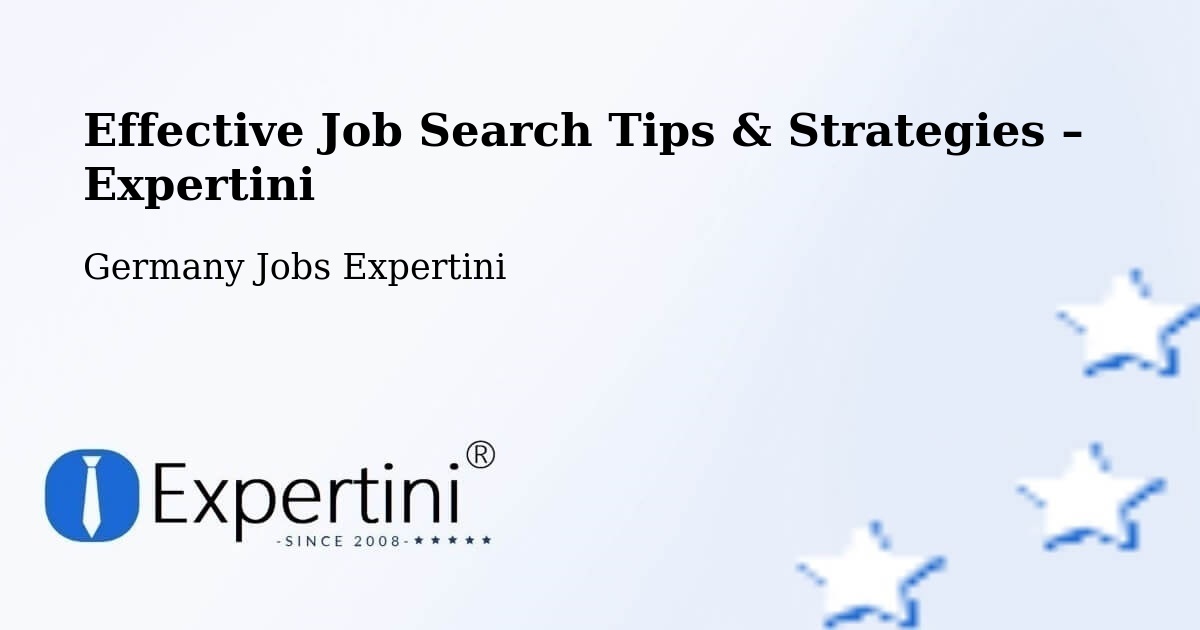 Job Search Tips & Strategies for Job Seekers – Rinteln - Rinteln, Germany Jobs Expertini
